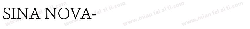 SINA NOVA字体转换